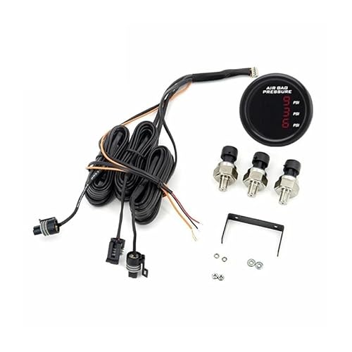 Three-Display Air Pressure Gauge PSI Air Suspension With 3Pieces 1/8NPT Electrical Sensors OTRYVBEHY von OTRYVBEHY