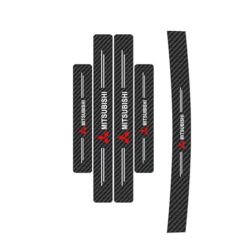 Auto Einstiegsleisten Schutz für Mitsubishi ASX 2010-2012, Auto Einstiegsleisten Türschweller Aufkleber Kohlefaser Schritt Platte Abdeckung Lackschutzfolie Auto Styling Tuning Zubehör,5pcs von OTTSAN