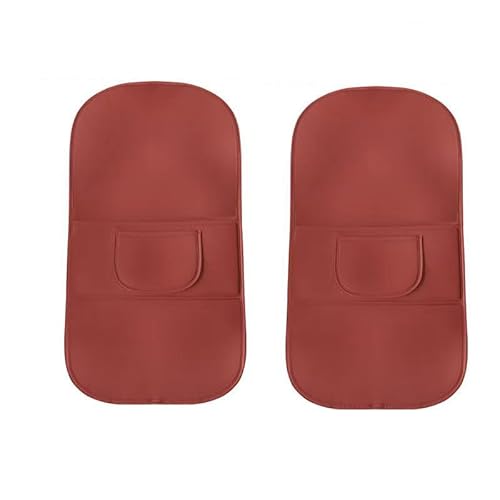 Auto Rückenlehnenschutz für Peugeot RCZ 2013-2015, Sitzschoner Auto Rückenlehne für Die Rückseite der Vordersitze Rücksitz Organizer Leder Wasserdicht Kick Pad Auto ZubehöR,C-2PCS von OTTSAN