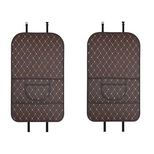 OTTSAN Auto Rückenlehnenschutz für Kia Sorento, Sitzschoner Auto Rückenlehne für Die Rückseite der Vordersitze Rücksitz Organizer Leder Wasserdicht Kick Pad Auto ZubehöR,F-2PCS von OTTSAN