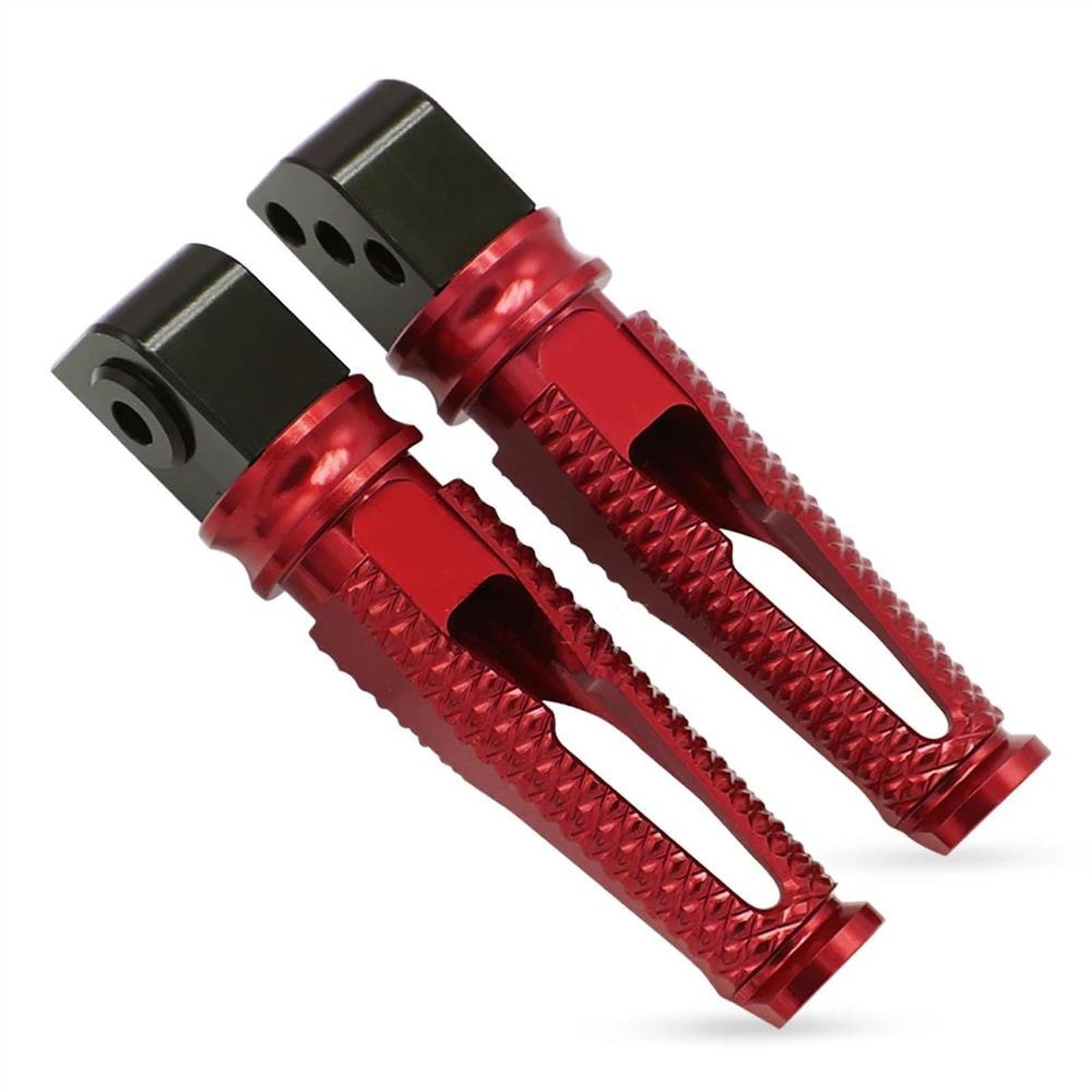 Fußrasten Hinten Für Motorrad Fußstützenadapter Für Fahrer/Beifahrer Für Kawasaki Z300 Z400 Z650 Z750 Z800 Z900 Z1000 Motorrad Fußrasten(Rot) von OU SI DUO