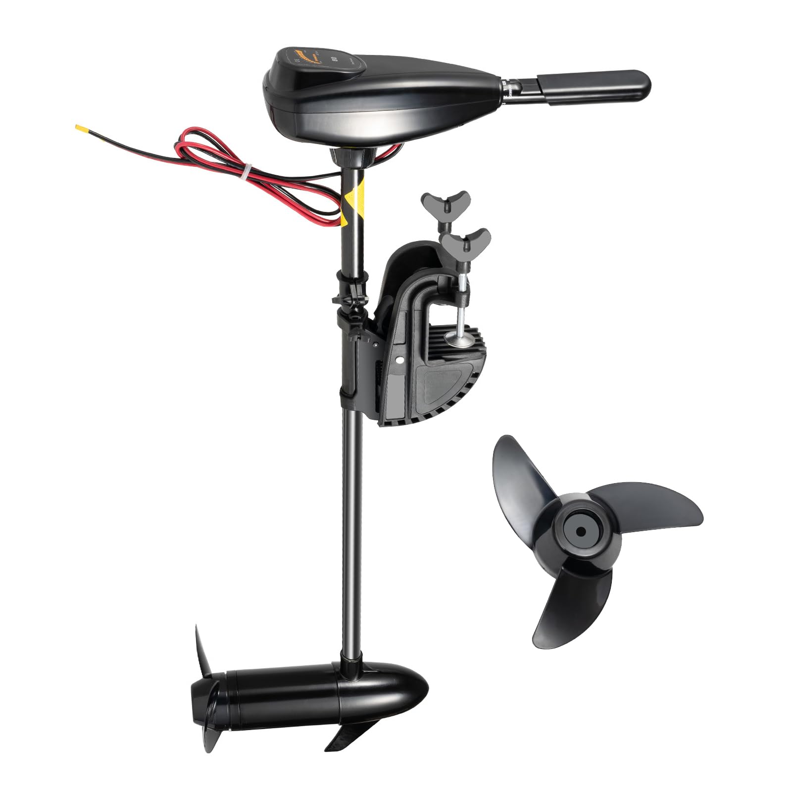 OUBUBY 80lbs Elektro Aussenbordmotor Elektromotor Außenborder 800W 12V Boot Trolling Motor Bootsmotor mit 5 Vorwärtsgänge und 3 Rückwärtsgänge Brushless Hochleistungsmotor von OUBUBY