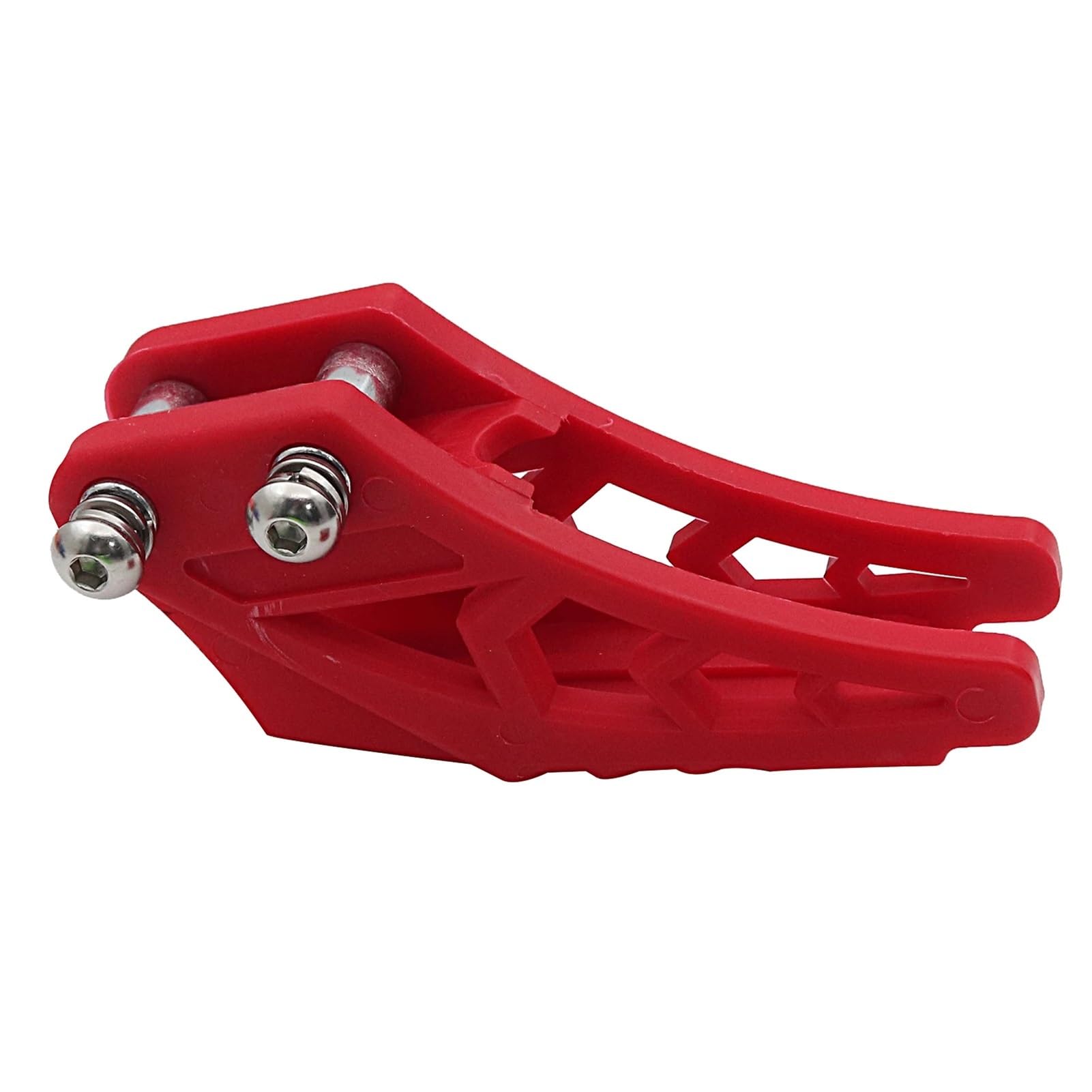 OUCHAO Motorrad Nylon Kettenspanner Kettenführung Schutz Passend for Kayo 110cc 125cc 140cc Pit Dirt Bike Universal Zubehör(Red) von OUCHAO