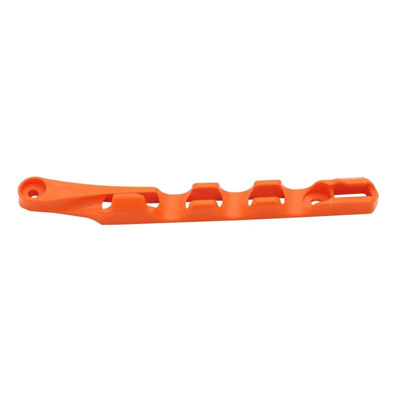 OUCHAO Motorrad Schwinge Kettenschieber Kit Kettenschutzführung Bremsschlauchklemme Passend for SX SXF EXC EXCF XC XCF 125 250 300 350 450 500(Orange Tubing Clamp) von OUCHAO