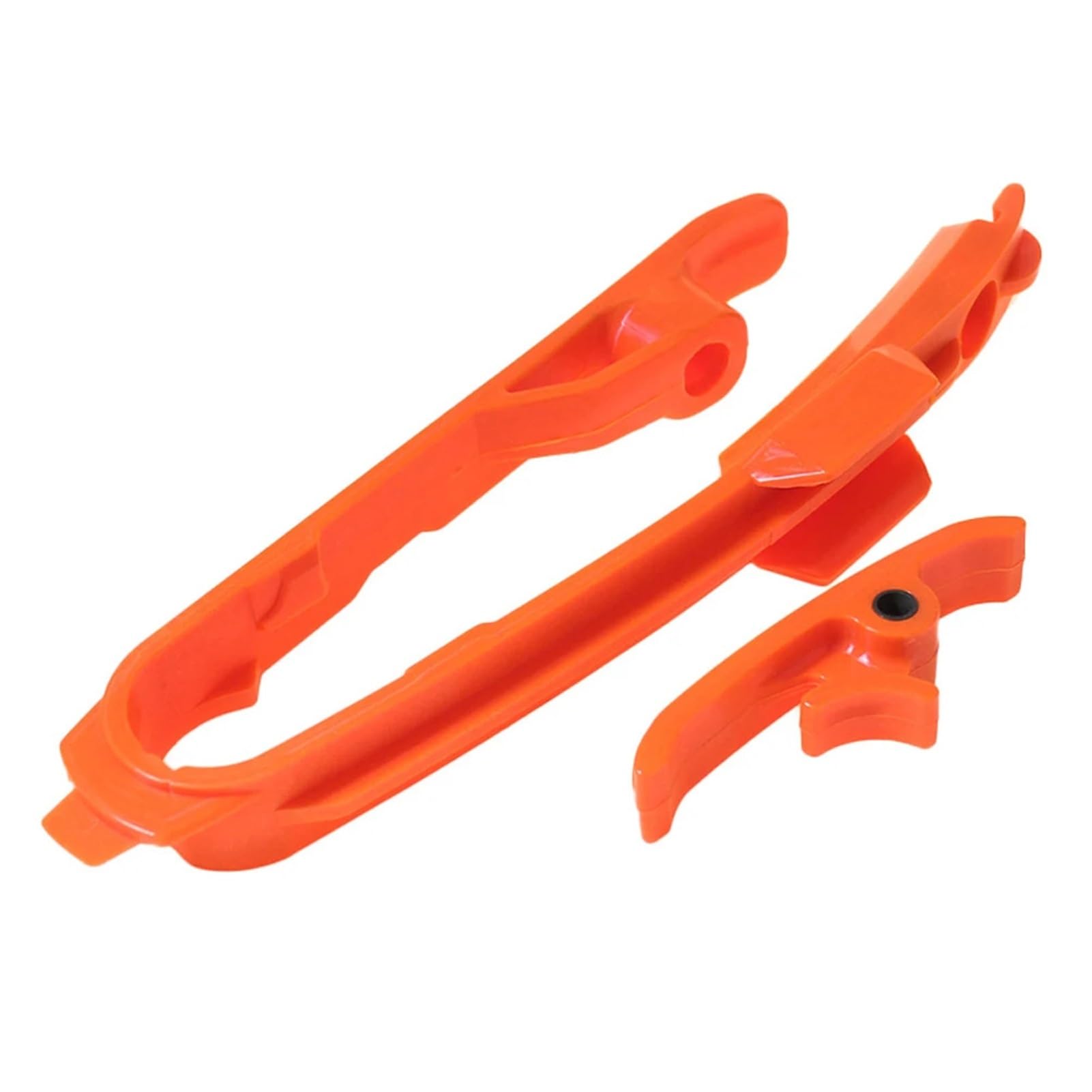 OUCHAO Motorrad-Schwingen-Kettenschieber-Set + Kettenschutzführung, passend for SXF TC FX 125 150 200 250 450 530 690 2016–2022(ORANGE A) von OUCHAO