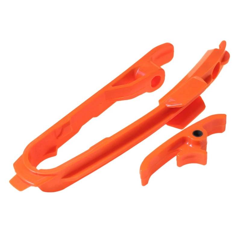 OUCHAO Motorrad-Schwingen-Kettenschieber-Set + Kettenschutzführung, passend for SXF TC FX 125 150 200 250 450 530 690 2016–2022(ORANGE A) von OUCHAO