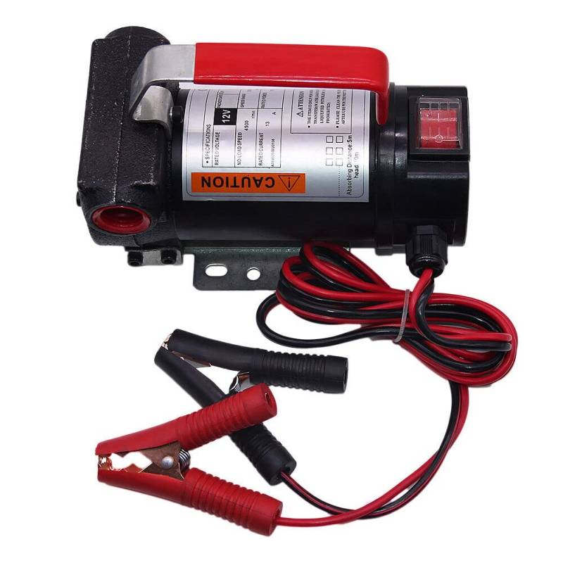 175W Elektrisch Ölpumpe Selbstansaugend Dieselpumpe Fasspumpe 40L/min 12V Ölabsaugpumpe Heizölpumpe von OUKANING