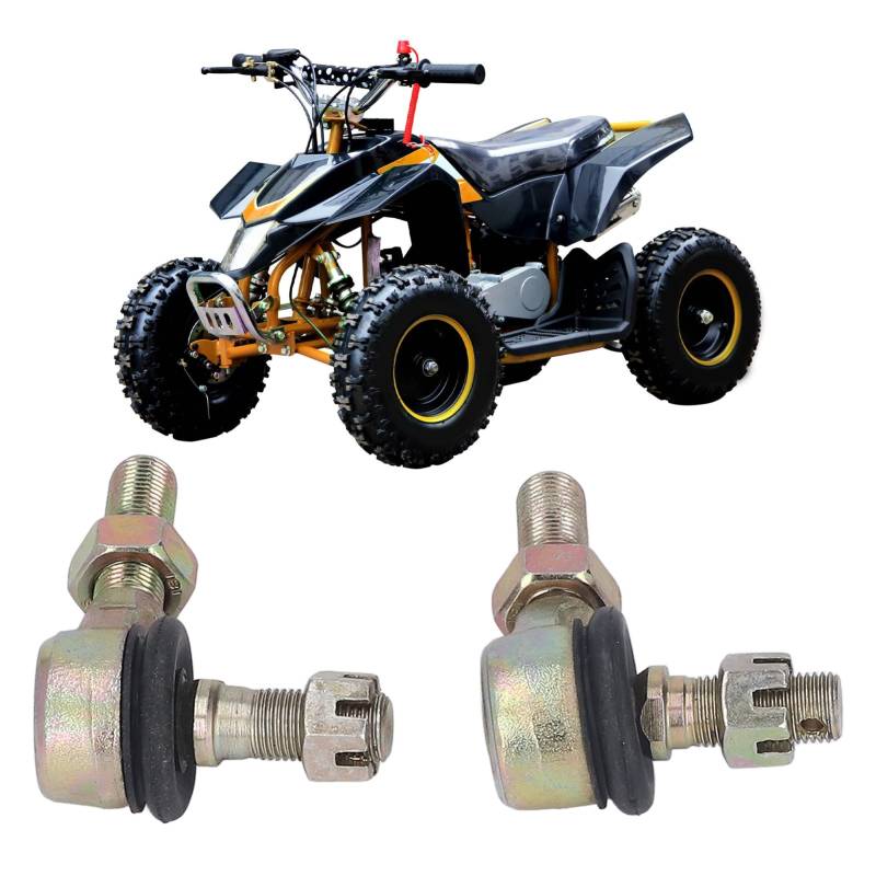 1 Paar M12 Kugelgelenk, Spurstangenkopf aus Stahllegierung Für 70 Cc 90 Cc 110 Cc 125 Cc 150 Cc 200 Cc 250 Cc ATV Quad 4 Wheeler von OUKENS