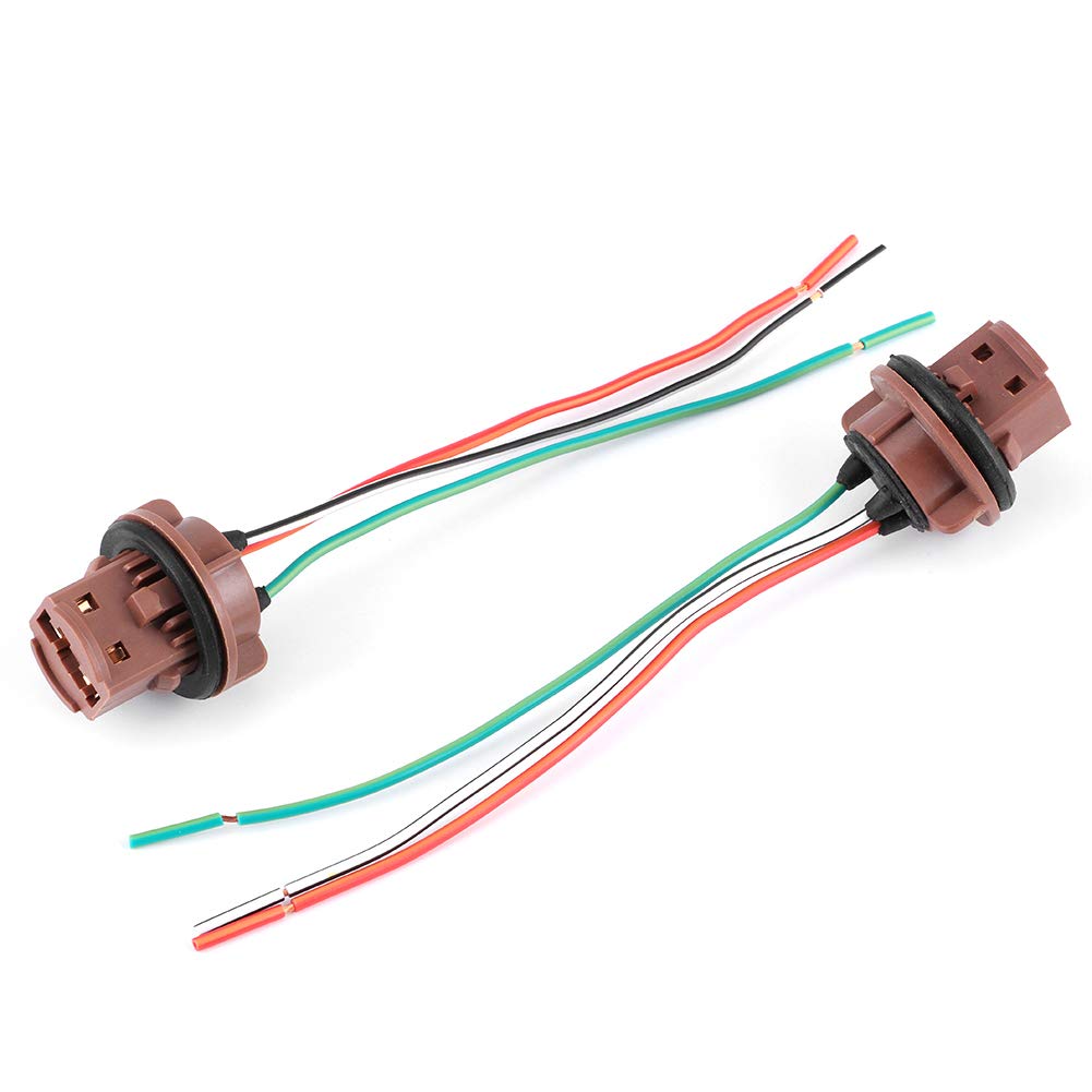 7440, 7441, 7443, 7444, T20, 992A 2-teiliger Auto-Steckdosen-Kabelbaum, langlebiger Plug-and-Play-Adapter-Kabelbaum, Verkabelungssatz für Auto-Bremslichter, Lauflichter von OUKENS