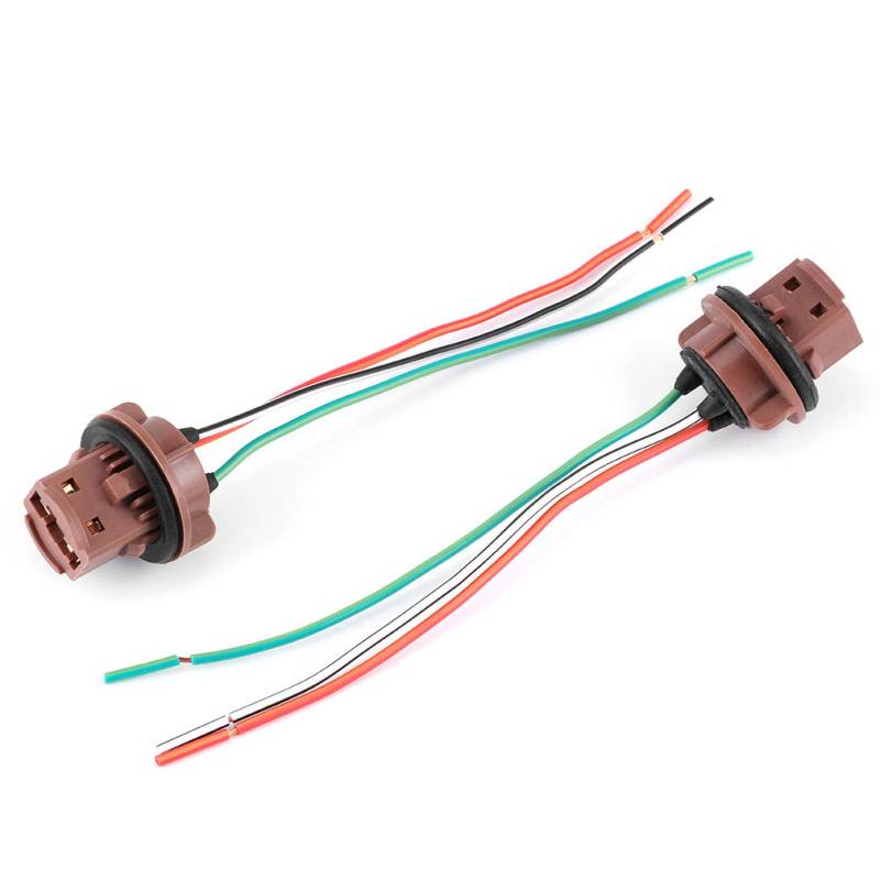 7440, 7441, 7443, 7444, T20, 992A 2-teiliger Auto-Steckdosen-Kabelbaum, langlebiger Plug-and-Play-Adapter-Kabelbaum, Verkabelungssatz für Auto-Bremslichter, Lauflichter von OUKENS