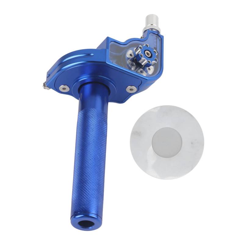 Gasgriffe, 22 mm/0,87 Zoll Motorrad-CNC-Aluminium-Quick-Twist-Gaslenker-Gaspedal-Ersatz für CRF(Blau) von OUKENS