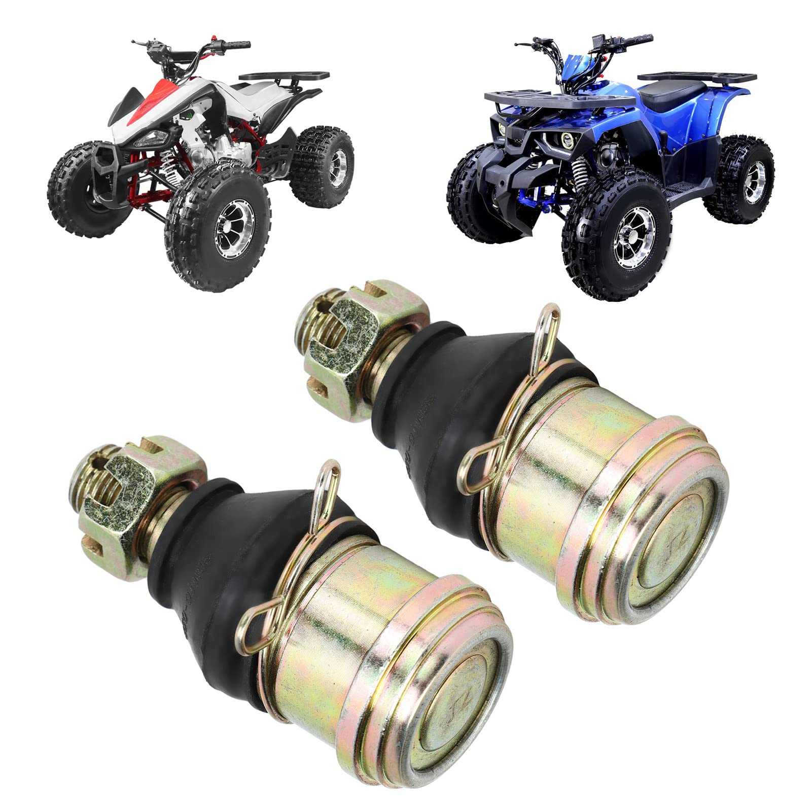 Kugelgelenk, 14 Mm Bolzen, Spurstangenköpfe, Kugelgelenke Mit Gummibuchsen, Stahllegierung Für 150 Cc 250 Cc Quad Dirt Bike ATV Go Kart von OUKENS