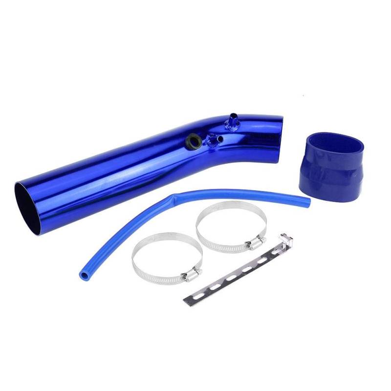 Lufteinlassschlauch, 76mm Auto Universal Aluminium Lufteinlass Ansaugrohr Filterschlauch Kit(Blau) von OUKENS