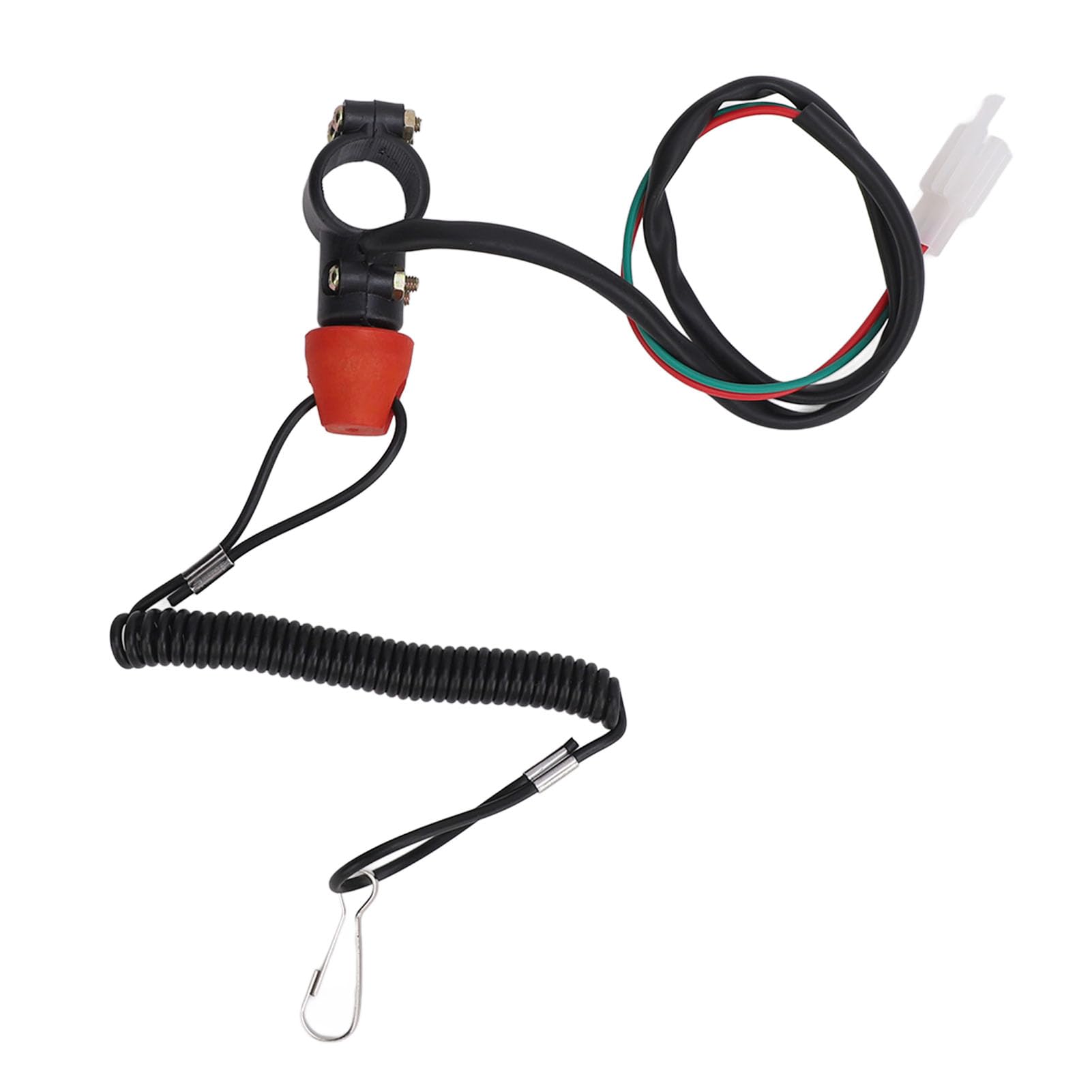 OUKENS 22-mm-Motorkabel-Lanyard Kill-Stopp-Schalter-Sicherheitsgurt 2-poliger Universal-Motor-Ein-Aus-Kill-Schalter-Notfall-Lanyard für ATV-SUVs von OUKENS