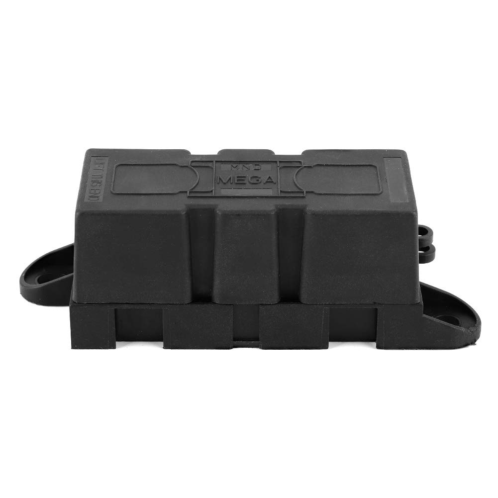 OUKENS 50A 300A Universal-Sicherungsblockhalter, große Gabelbolzen-Sicherungskasten-Modifikation für Auto, Wohnmobil, schwarze Sicherungshalter von OUKENS