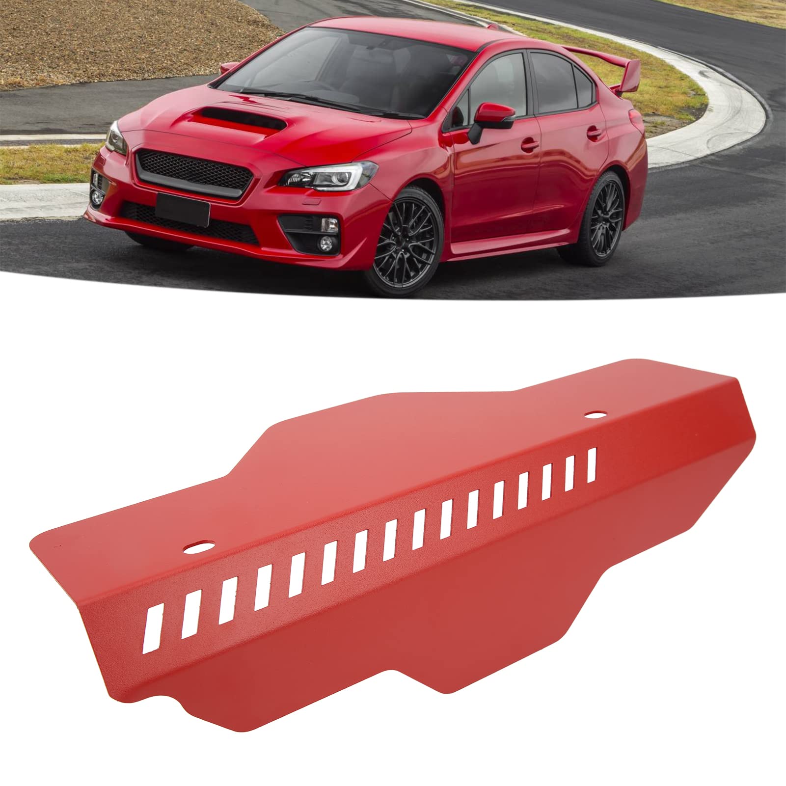 Riemenscheibenabdeckung aus Aluminium Für Subaru Impreza 02-14 WRX Und 04-on STI 04-08 Forester(Rot) von OUKENS