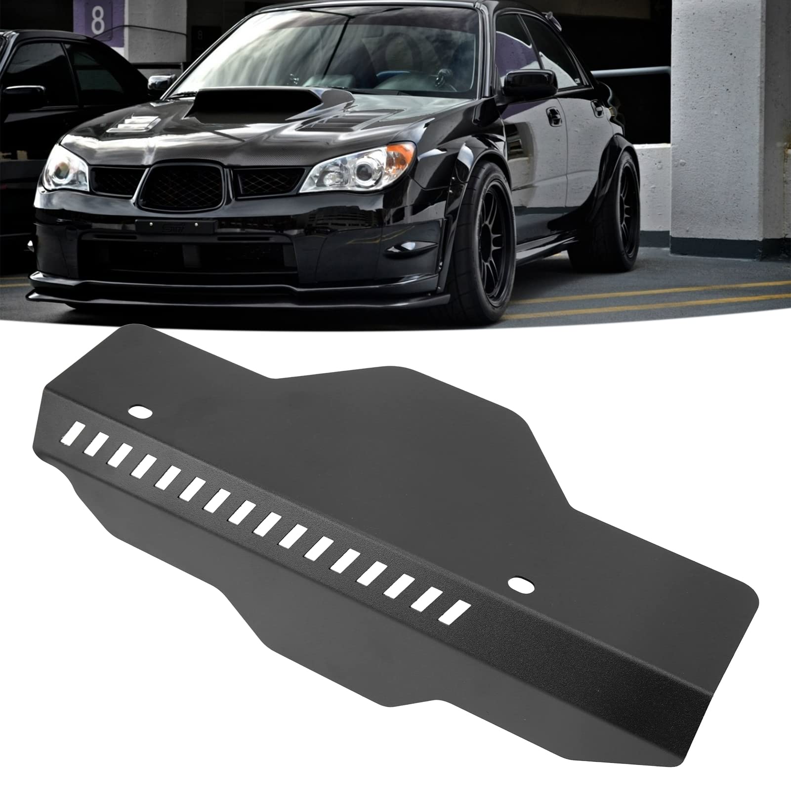 Riemenscheibenabdeckung aus Aluminium Für Subaru Impreza 02-14 WRX Und 04-on STI 04-08 Forester(Schwarz) von OUKENS