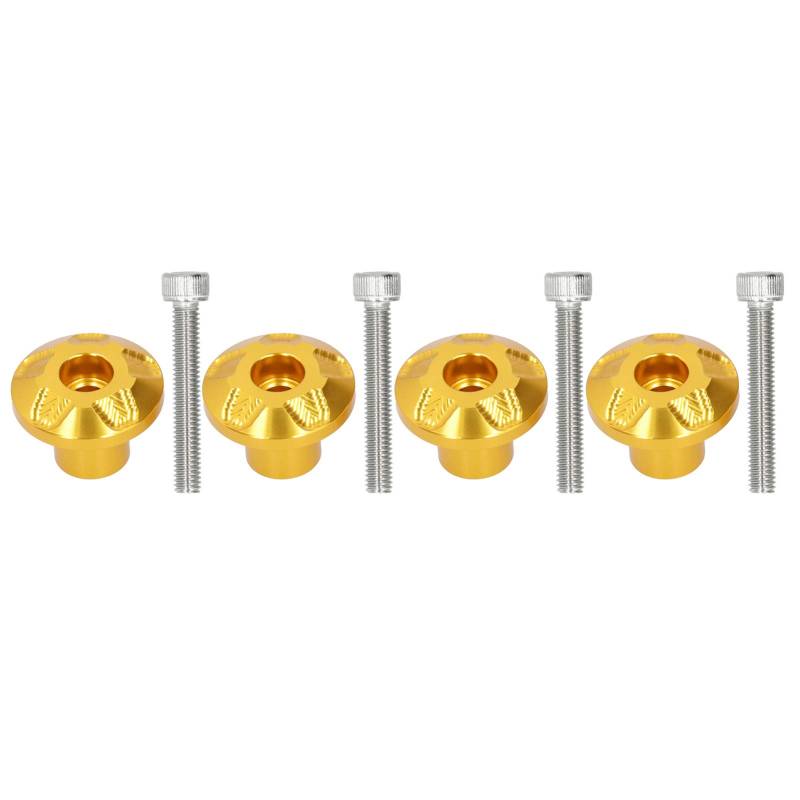 Schieberschraube Kotflügel vorne, Motorrad passend für NMAX 125 150 155/SMAX 155/TMAX 500 530, insgesamt vier(Gold) von OUKENS