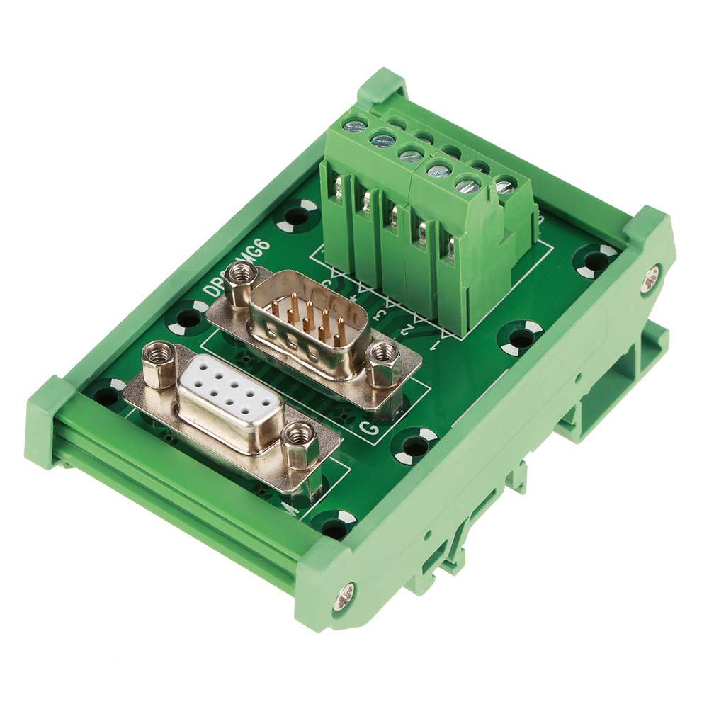 Stecker-/Buchsen-Stecker-Breakout-Board, 48-V-DB9-MG6-DIN-Schienenmontage-Schnittstellenmodul von OUKENS