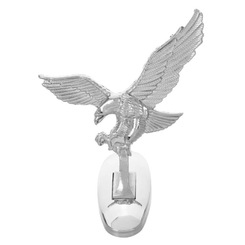 Auto-Frontlogo autozubehör Autohaubendekoration Kühlerfiguren für LKWs Motorhaubenaufkleber für Autos Kühlerfiguren für Autos Dekoration der Motorhaube 3D-Haube Metall Silver OUNONA von OUNONA