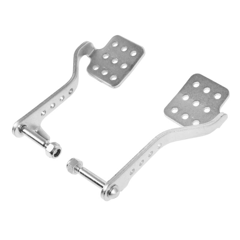 OUNONA 1 Paar Kart-Drift-Rennen Go-Karts Kart-Kit Gashebel drehen Bremszylinder Wagen Roller Go-Kart-Pedal Drift-Rennpedal Go Kart Bremspedal Gaspedal Bremspedal für Go-Kart Eisen Silver von OUNONA