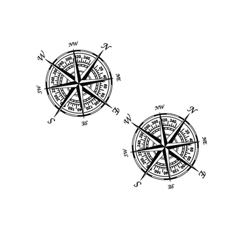 OUNONA 1 Satz Kompass Autoaufkleber Autoaufkleber Stoßstangenaufkleber Für Autos Autodekor Lustige Automagnete Zubehör Innenraum Auto Stoßstangenaufkleber Auto Haustier Aufkleber von OUNONA