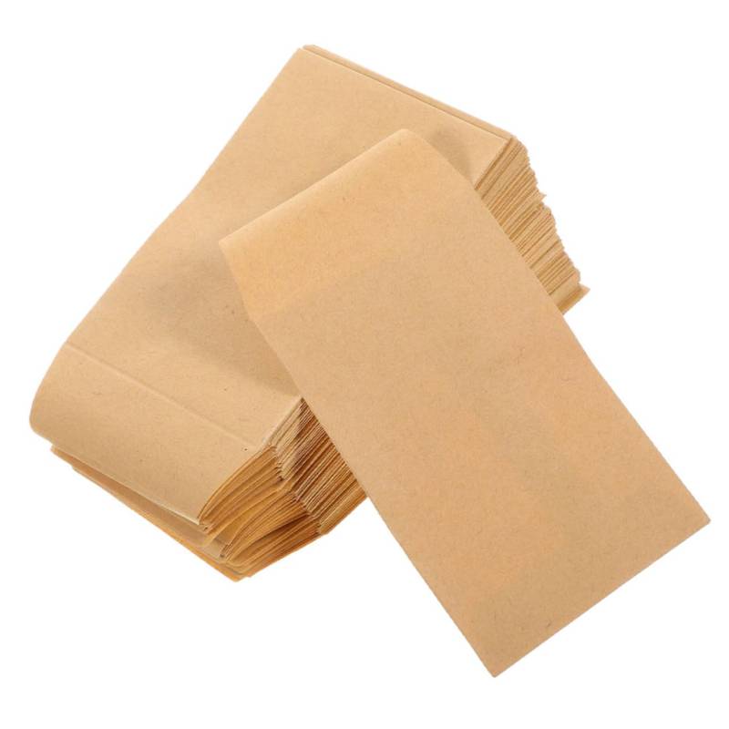 OUNONA 1 Satz Samenhülle Umschläge Klein Hochzeitsumschläge Aus Papier Kleine Umschläge Selbstklebende Geschäftsumschläge Geldsparende Umschläge Umschlag Light Brown Kraftpapier 50 Stück von OUNONA