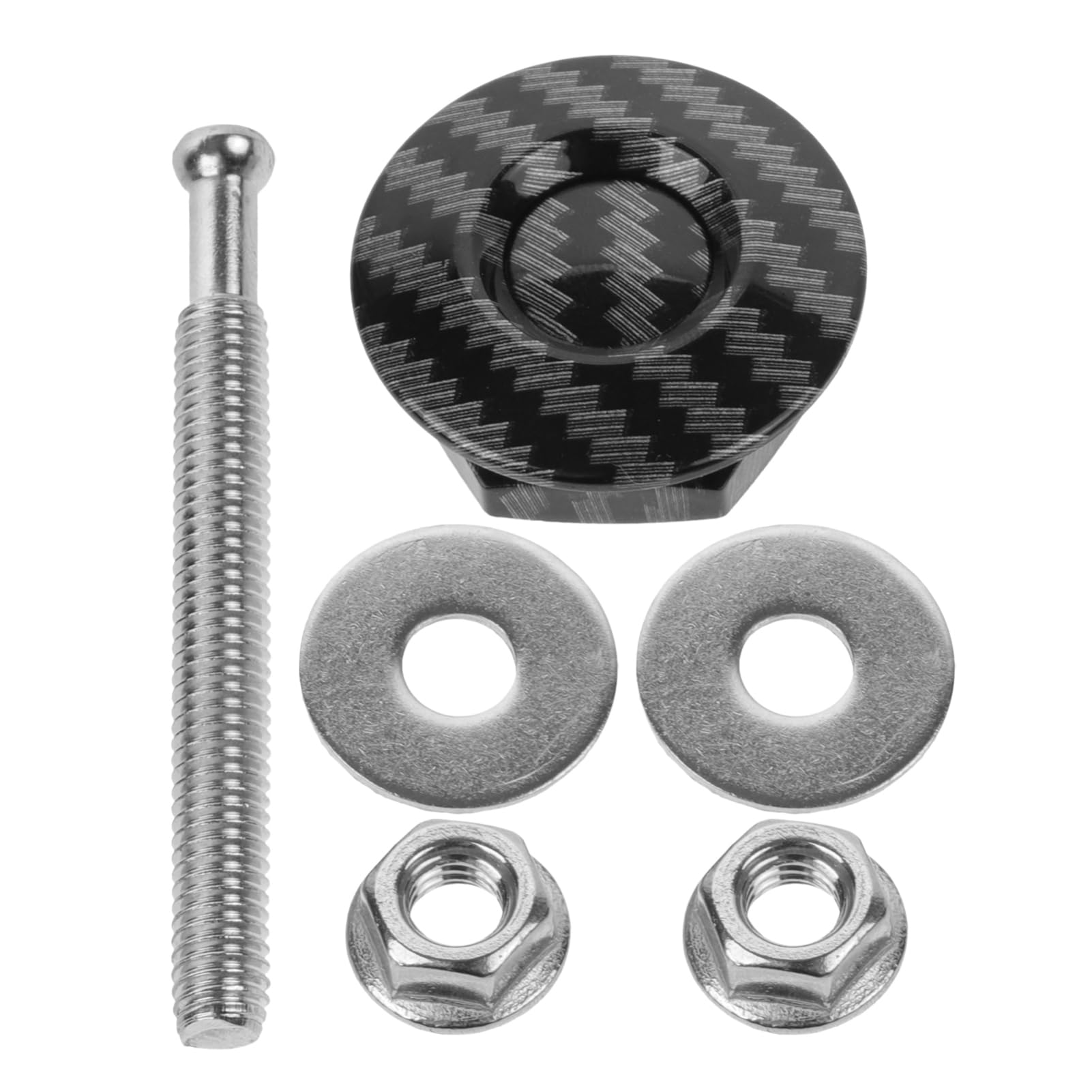 OUNONA 1 Set Auto Motorhaube Verriegelungsstift Schnelle Verriegelung Dekorative Fahrzeug Motorhaube Pin Lock Kit Für Automobile Aus Carbonfaser Optik von OUNONA