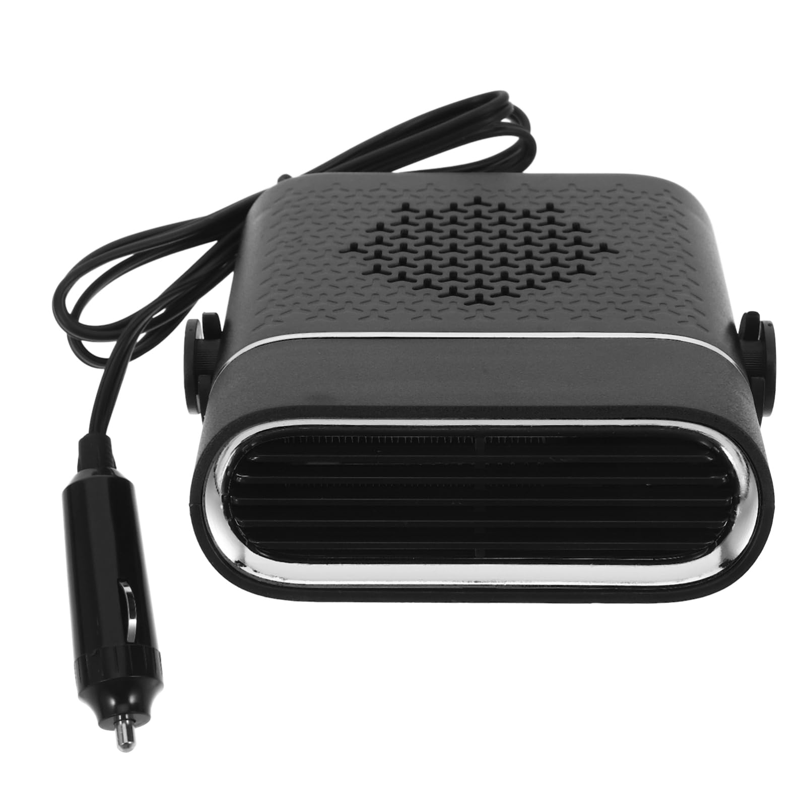 OUNONA 1 Stk Heizung Autoscheibenentfroster Entnebelung Pro Luft Windschutzscheibe Fahrzeug Betrieben Zusammenklappbar Solar- Kühlung Auspuff Auto Defroster Widerstand Motor Abs Black von OUNONA