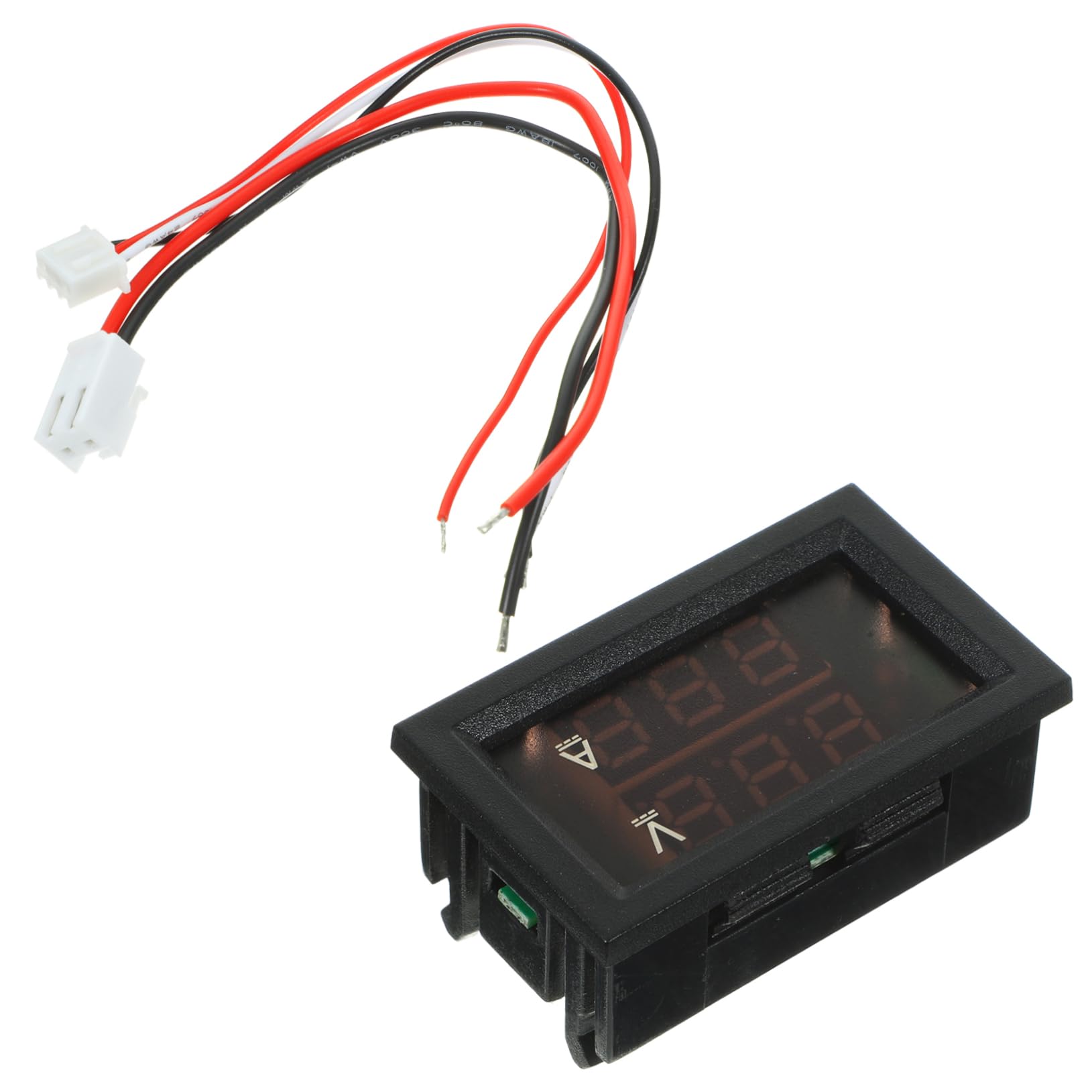 OUNONA 10A Digitaler Spannungs Und Stromtester DC Voltmeter & Ammeter Für Autos Doppeldisplay + Zufällige Kabel Farbe Präzises Elektro Messgerät von OUNONA