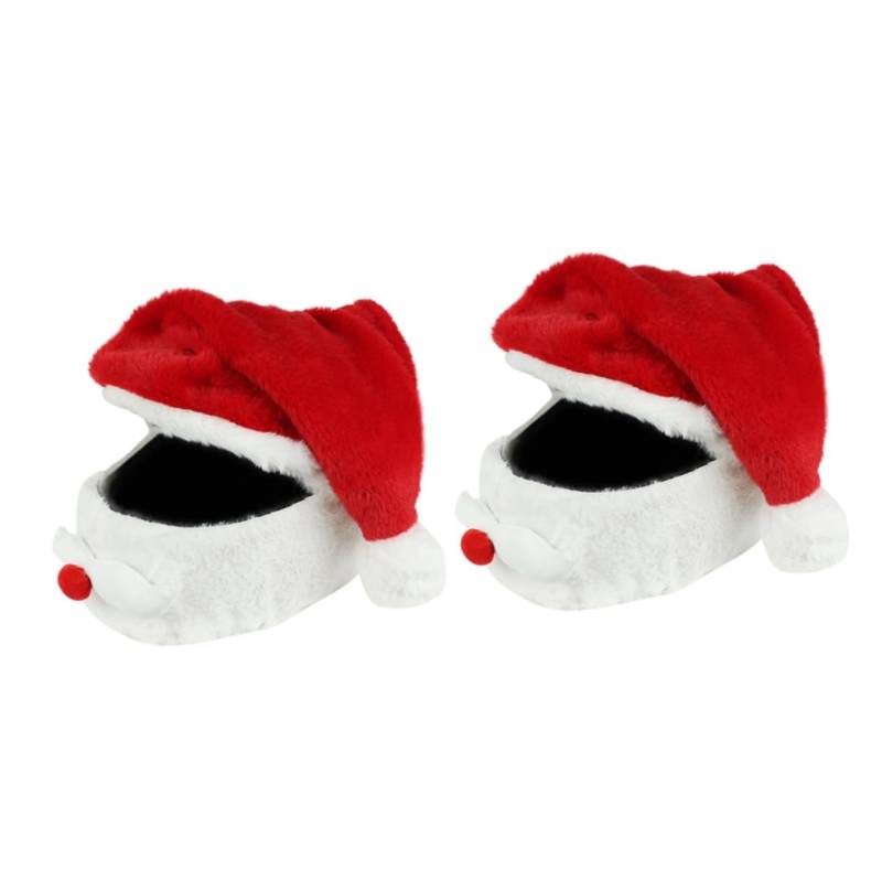 OUNONA 2 Stück Weihnachtsdeko Mütze Personalisierte Helm Abdeckung Helm Kappe Erwachsenen Helm Abdeckung Weihnachtsdekoration Helm Schutzhülle Helm Abdeckung Vollständige von OUNONA