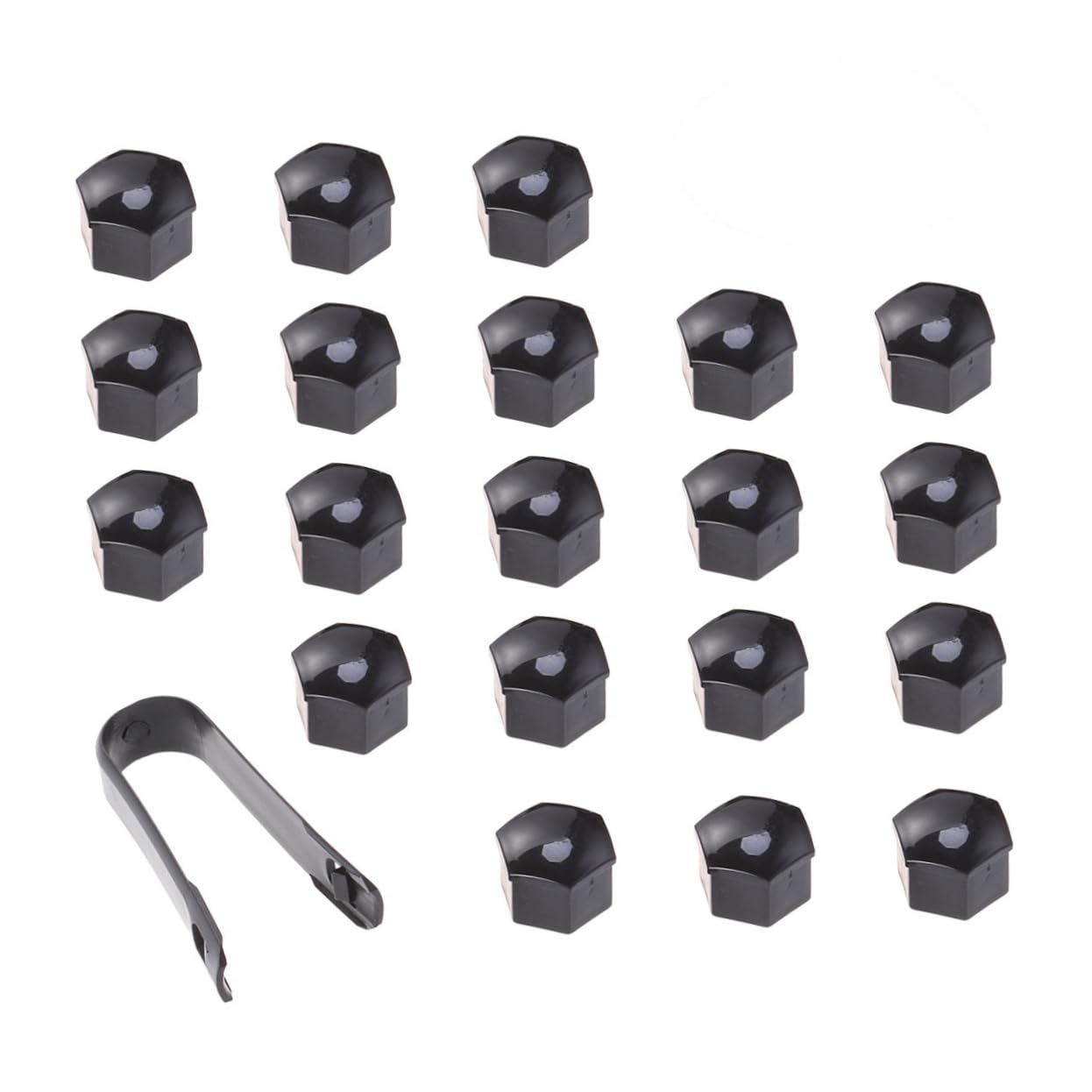 OUNONA 21 1 Radmuttern Abdeckkappen Für Schrauben 17mm Schutzkappen Mit Clips Universal Nut Protector Für Autos Und Fahrzeuge Bolts Cover Set von OUNONA