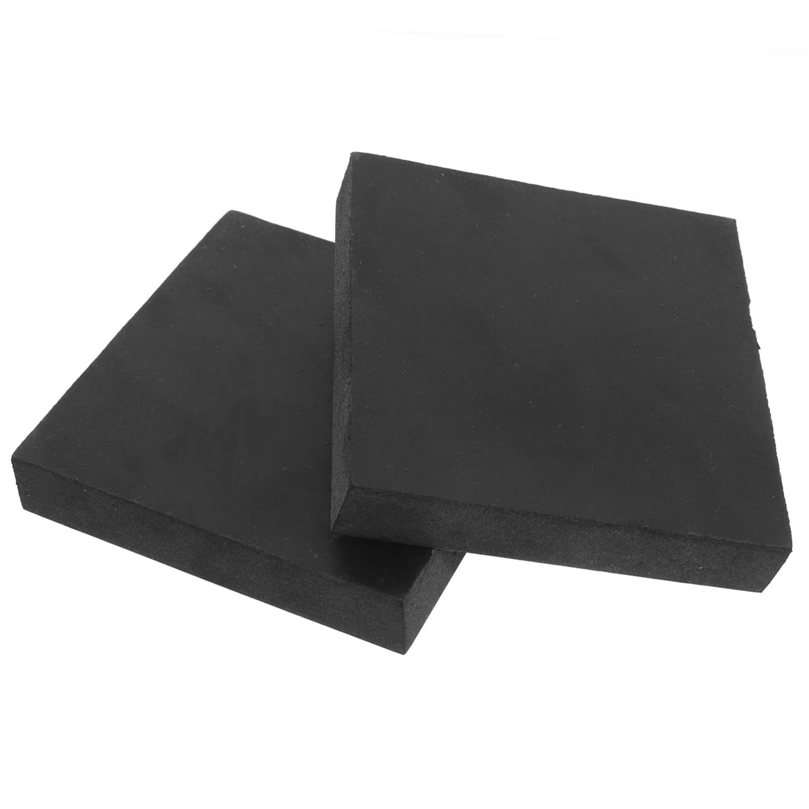 OUNONA 2St Gummipuffer und stoßdämpfender Block gummimatte maschinen Gummipads stoßdämpfende Matte Nivellierblöcke für Wohnwagen Anhängerheber Gummiklinkenauflage Wagenheber-Pads Black von OUNONA