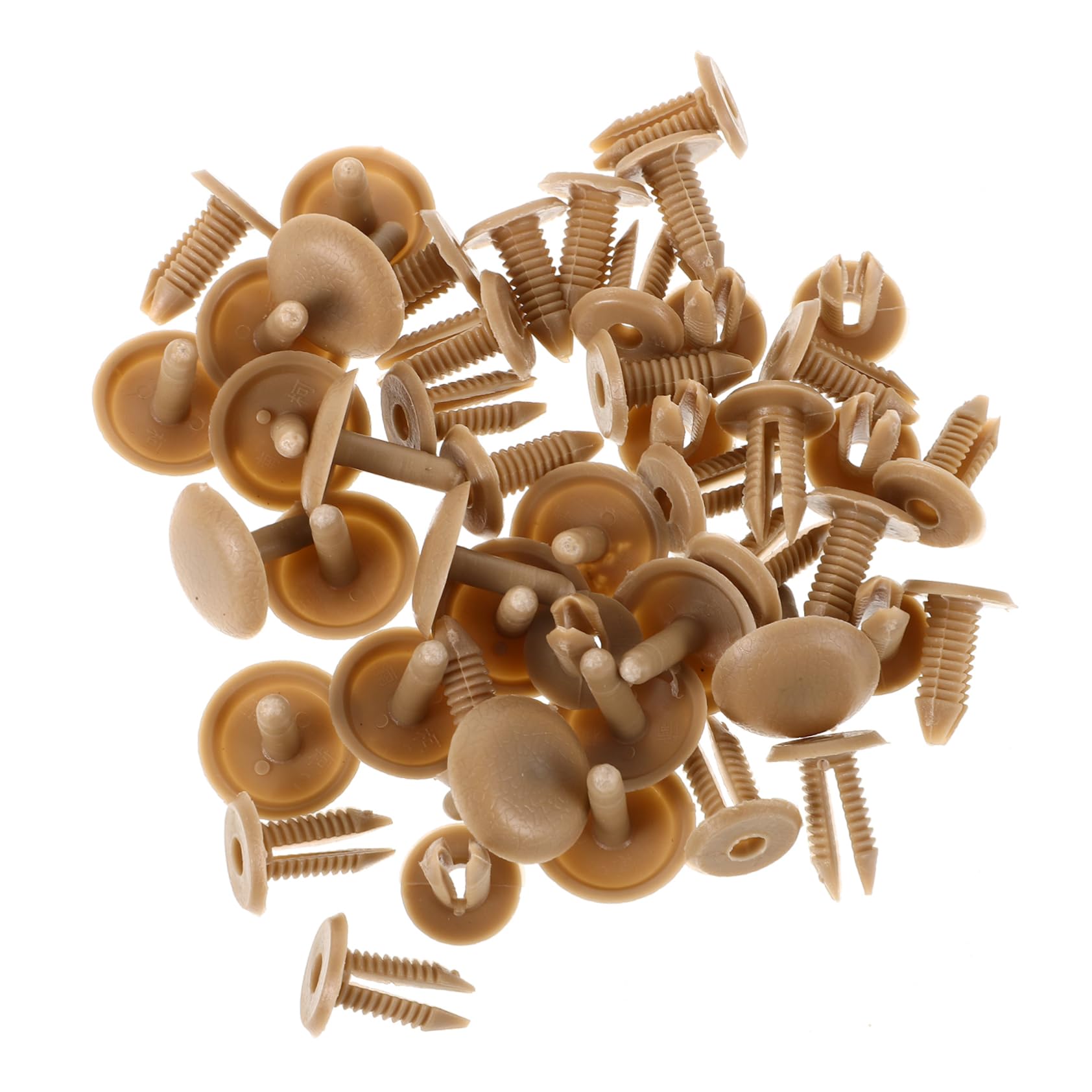 OUNONA 30St Autoschnalle Auto zubehör Auto zübehör Innenverkleidung Clips Universelle Clips Halte Clips Befestigungselemente für Autoclips Reparatur von Autodeckenstoffen Plastik Beige von OUNONA