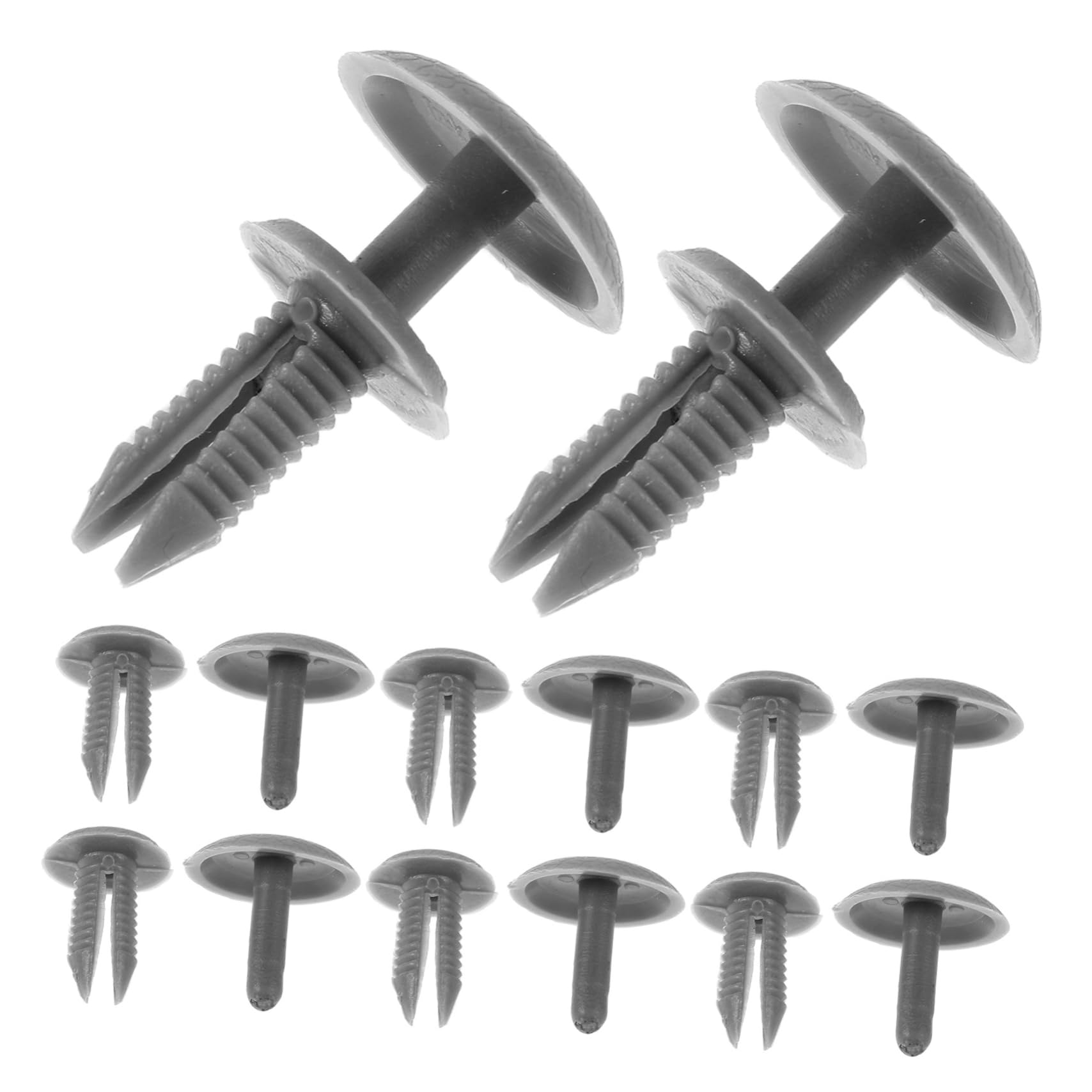 OUNONA 30St Autoschnalle Auto zubehör Karosserie Clips Push-Pin-Clips Panel-Clips automatisch Befestigungselemente Dip-Clips fürs Auto Auto-Push-Halteklammern Hurrikan-Clips Plastik Grey von OUNONA