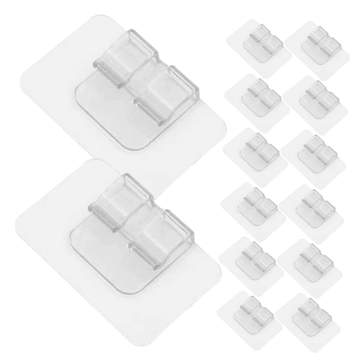 OUNONA 30st Autobodenaufkleber Voll Haken Maskierung Hängend Doppelt Tasche Teppich Polsterreiniger Inhaber Clips Verschluss Festsetzung Greifer Ultra Kopfstütze Tür PVC Transparent von OUNONA