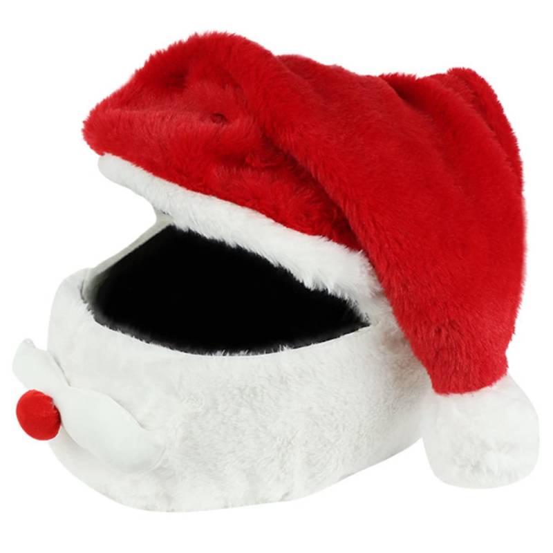 OUNONA 3st Weihnachtshelmmütze Der Weihnachtsmann Verkleidet Sich Weihnachtsmütze Volle Helmabdeckung Vollhelme Weihnachtsmann-Cosplay-kostüm Helmabdeckung Für Erwachsene Rot Polyester von OUNONA