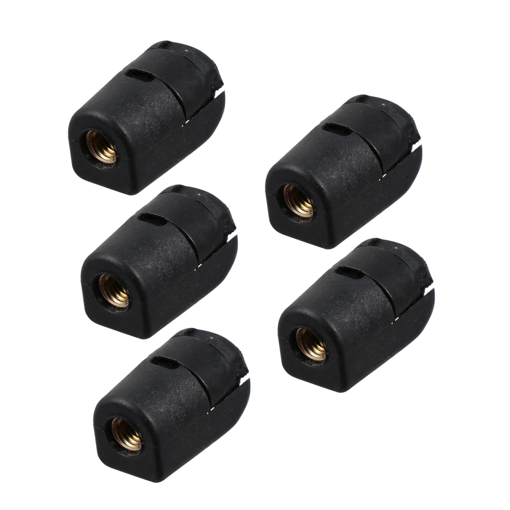 OUNONA 5St Gasfederanschluss ösch Noir swor Gas Spring Connector Gas Spring end Fitting Gasfeder-Endstück Zubehör für Gasfedern Gasfederbefestigung Adapter für Gasfeder Plastik Black von OUNONA