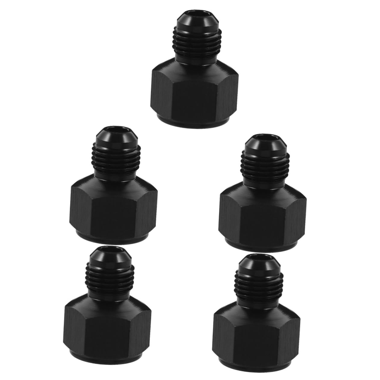 OUNONA 5st Auto-modifikationsstecker Auto-modifikationsteil Gewindereduzierender Schlauchadapter Schlauchverschraubung 8an Auf 6an Adapter Einfädler-konverter 8 Bis 6 Uhr Aluminium Black von OUNONA