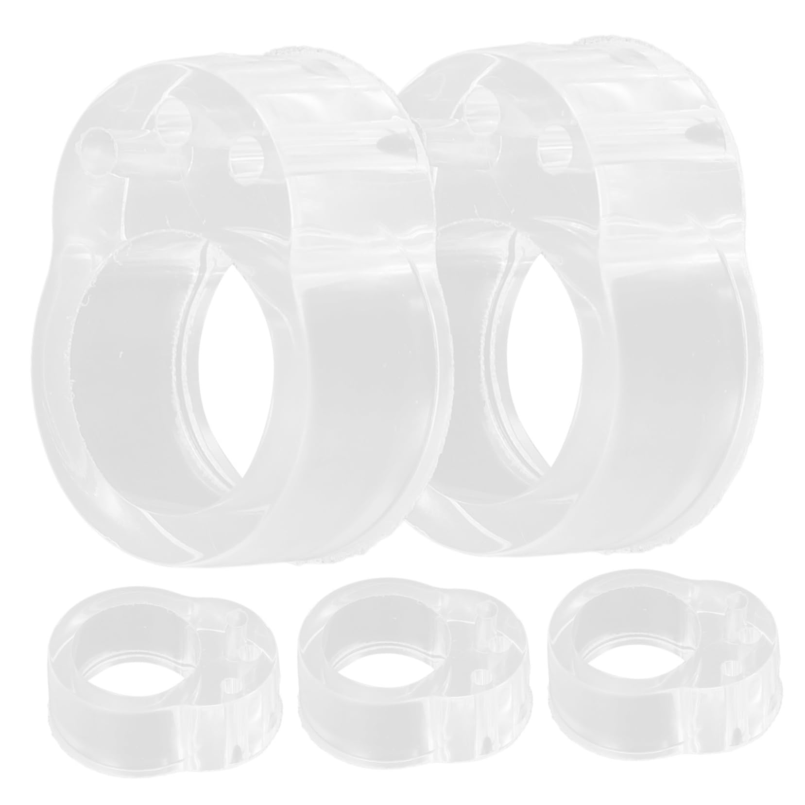 OUNONA 5st Stoßstange Gummipuffer Selbstklebend Türgriffschutz Duschtürstopper Türstopper Für Die Wand Kühlschranktürschutz Türgriffstopper Türrahmenschutz Tür Wandschutz Transparent PVC von OUNONA