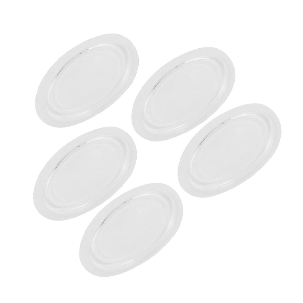 OUNONA 5st rutschfeste Matte Gelpads rutschfeste Armaturenbrettmatte Silikonpads Gummimatten Fürs Auto Anti-rutsch-Matte Klebriger Telefongriff Anti-rutsch-armaturenbrett-pad Pu Weiß von OUNONA