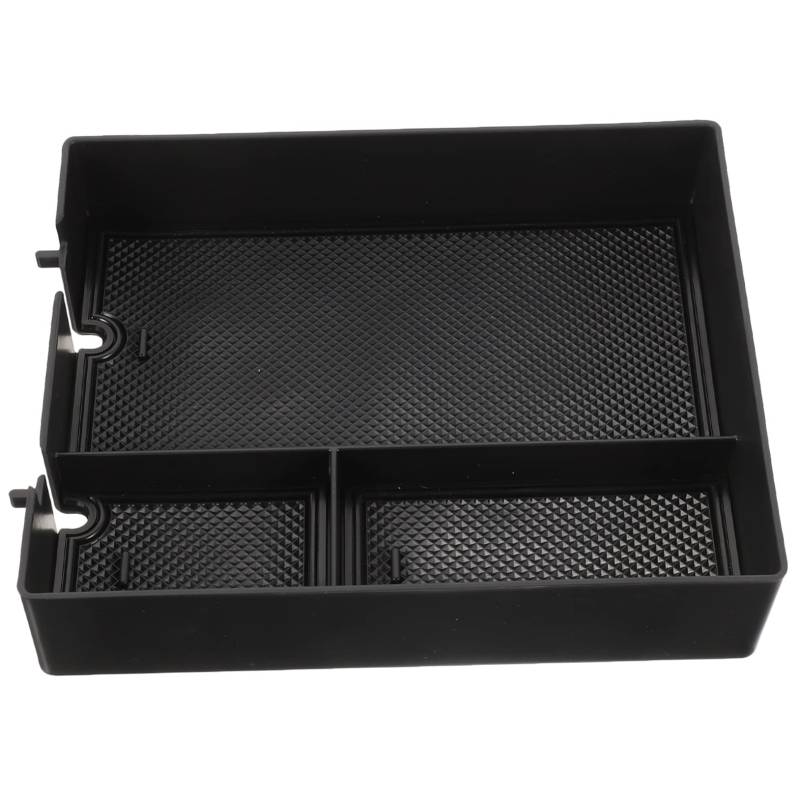 OUNONA Aufbewahrungsbox Veranstalter Stecker Wagen Center zwischen Sitz armlehne aufbewahrungsbox car Storage Box Autokonsolen-Organizer Zubehör für Kfz-Mittelkonsolen Abs Black von OUNONA