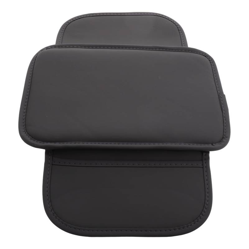 OUNONA Auto-Armlehnenbox-Matte verchromte Kleiderbügel handgefertigter Stabilisator autozubehör auto zubehör auto armlehne abdeckung pad Auto-Armlehnenbezug aus Leder PU-Leder Grey von OUNONA