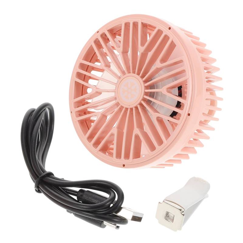 OUNONA Auto kleiner Tropfschalenfilter Batterie-Nussknacker klassischer Nussknacker auto innenraum zubehör für auto tragbarer USB-Autoventilator Autofans Abs Rosa von OUNONA