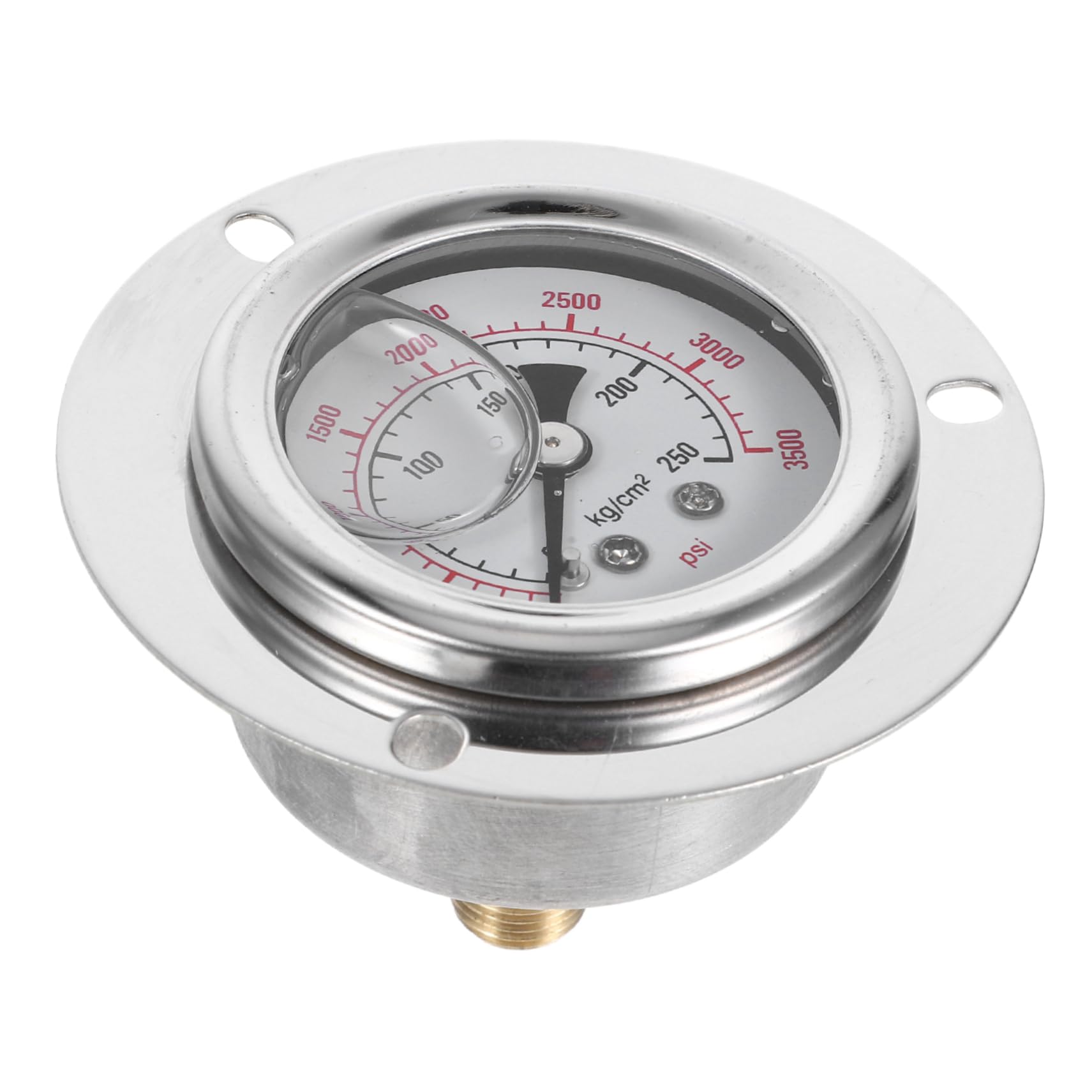 OUNONA Barometer Regler Detektor Also Messgerät Flüssigkeitsdruckwerkzeug Tank Druck Einkocher Natürlich Flanschmanometer Bausatz Gauge-Stretching-kit Hoch Vakuum Auto Regen Silver Kupfer von OUNONA