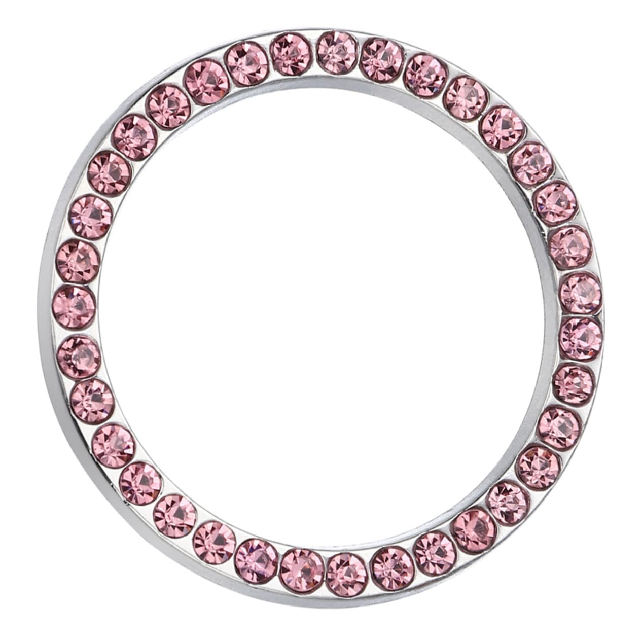 OUNONA Bling Start Stopp Knopf Ring Für Auto Pinke Rhinestone Dekoration Für Motorsteuerung Auto Zubehör Bling Aufkleber Für Fahrzeug Interieur von OUNONA