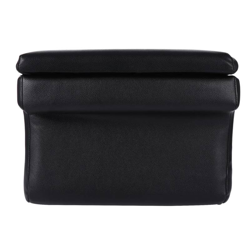 OUNONA Kasten Armlehne Handtasche Kette Perlen Handtaschenriemen Handpressform Griffe Kupplung auto innenraum zubehör car interior accessories Armauflage Ellenbogenstütze Leder Black von OUNONA