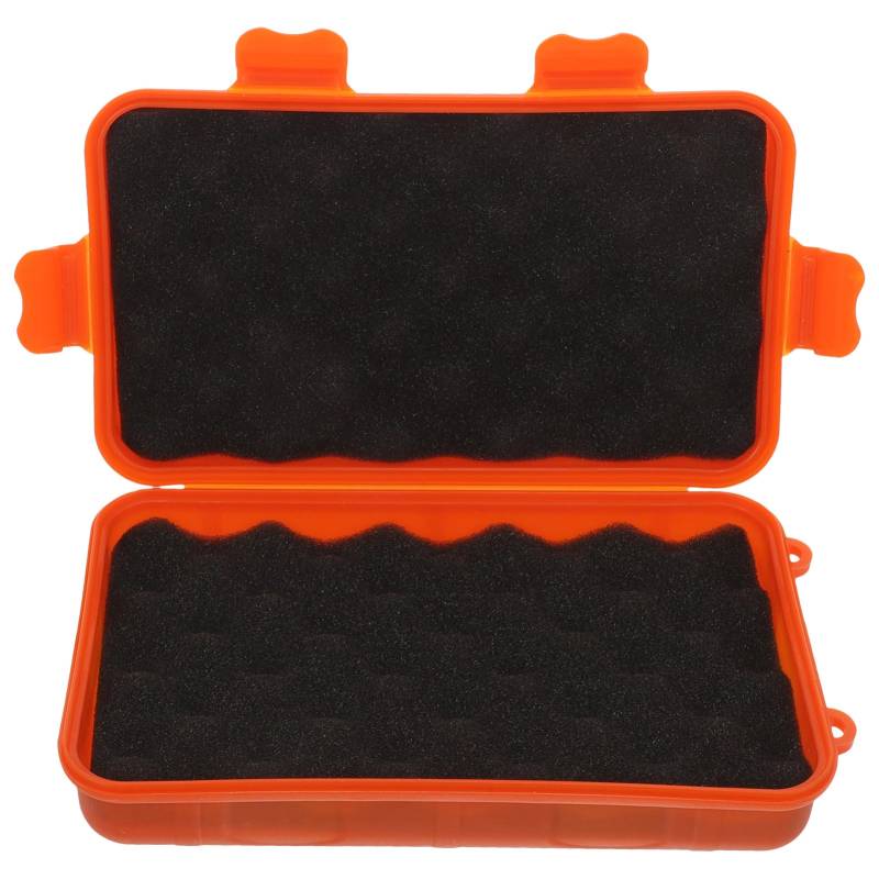 OUNONA Kasten Überlebensbox im Freien Camping Produkte Conditioner Außenlagerung Luft werkzeugkoffer lagercontainer tool case Lagerbox Werkzeugbehälter Werkzeug-Organizer Plastik Orange von OUNONA