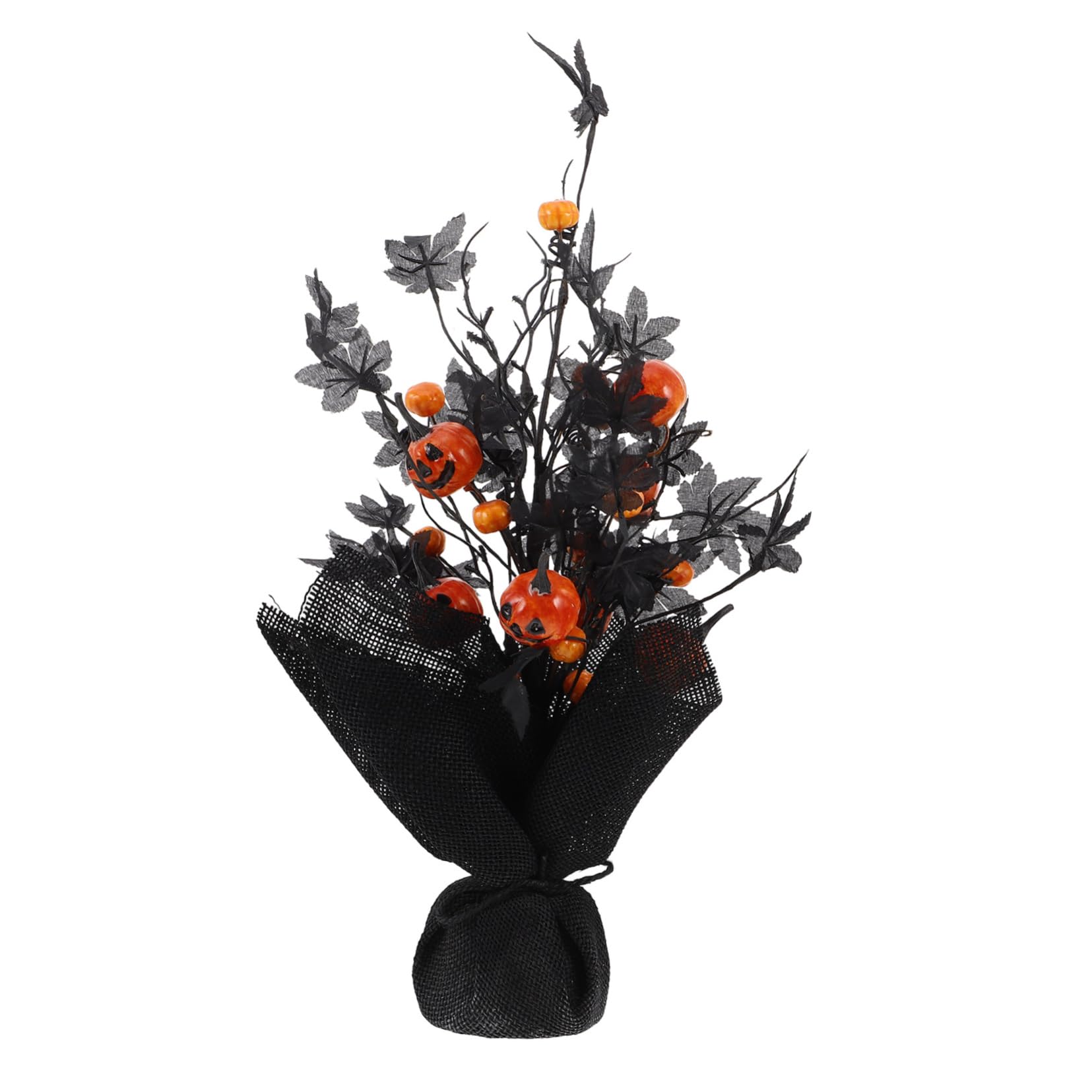 OUNONA Kürbis-ahorn-Dekoration Halloween-Dekorationen Schlafzimmer Halloween-Blumen Kürbisstiele Halloween-Dekorationen Für Das Büro Halloween-Pflanzen Halloween-Aquarium-dekor Plastik von OUNONA