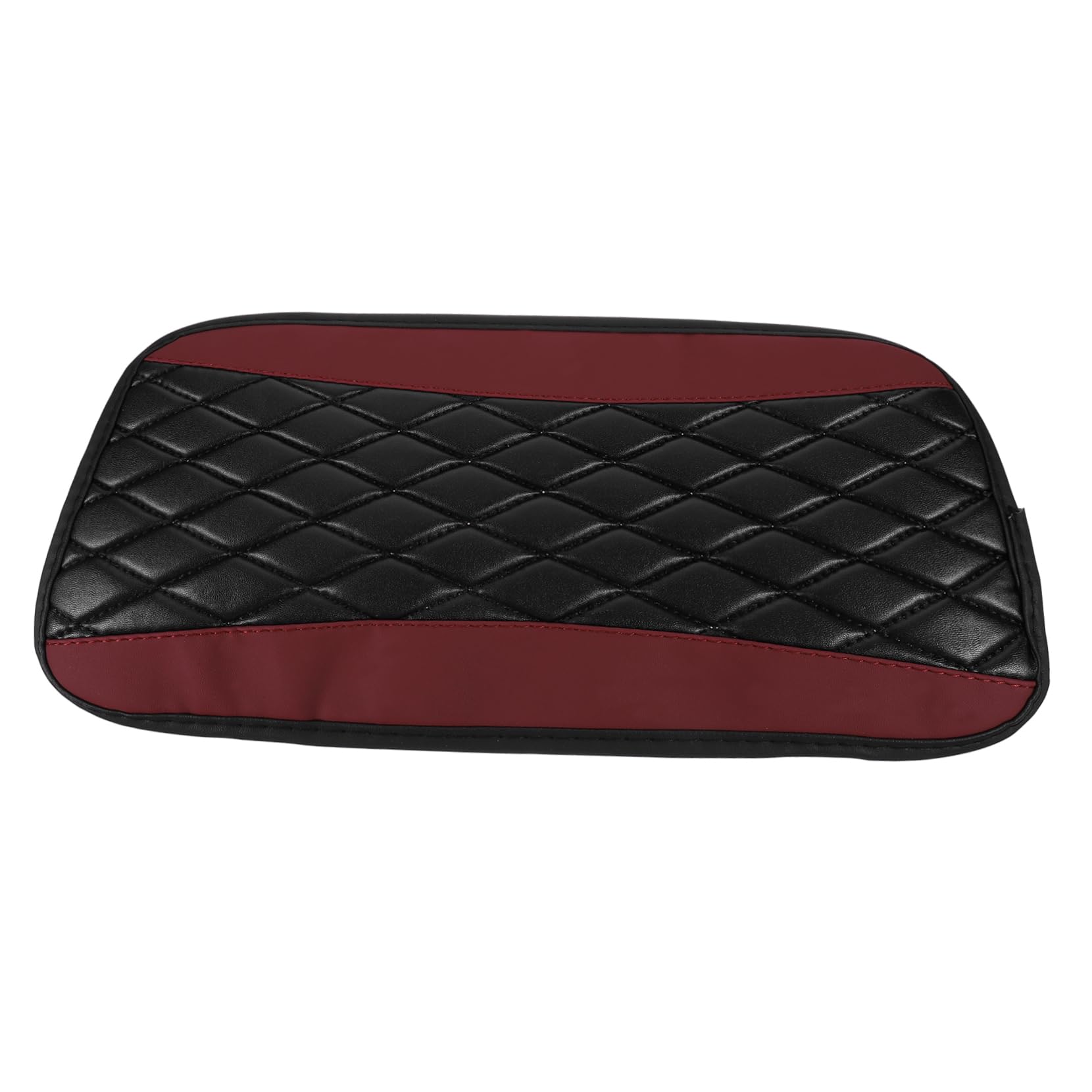 OUNONA PU Armlehnenbezug Für Auto Wasserdichter Mittelkonsole Schoner Rutschfester Armrest Cushion Elegantes Design Weinrot Universell Passend Für Die Meisten Fahrzeuge von OUNONA